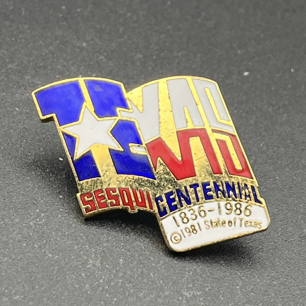 Texas State Flag Sesquicentennial United‎ States Of America Lapel Hat Pin